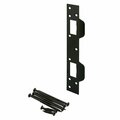 Prime-Line Door Strike, 5-1/2 in., Hole Center, Matte Black Finish U 11452